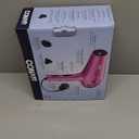 Conair Hair Dryer with Retractable Cord, 1875W Blow Dryer, 3 Heat Settings, 2 Speeds, Blow Dryer with Diffuser and Concentrator Attachments, Ionic + Tourmaline Technology, Pink