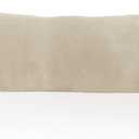 StangH Beige Velvet Body Pillow Cover Super Soft Large Pillowcase for Pregancy/Baby, Home Decoration for All Seasons Sofa Bedroom Theater, 20 x 54-inch, 1 Piece