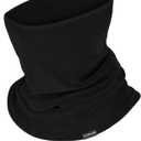 GXCROR Winter Neck Warmer Fleece Neck Gaiter for Skiing Motorcycle Bike Jogging Running Outdoor Sports for Men & Women (Black)