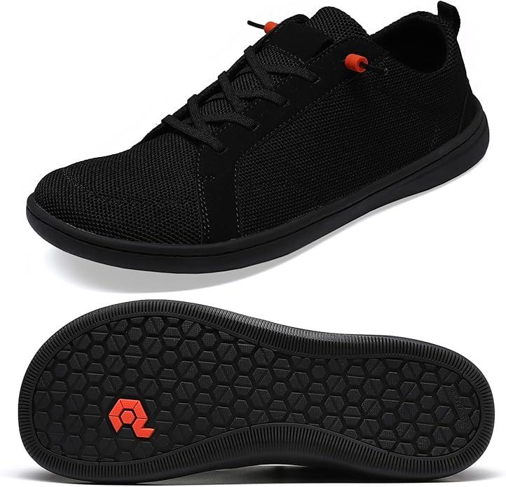 Men's Barefoot Wide Toe Box Shoes - Minimalist Barefoot Shoes with Zero Drop Sole Extra Wide Slip on Walking Shoes for Men Size 43/10