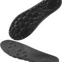 Insoles Men, Shoe Inserts Men, Shoe Inserts for Women, 4D Cloud Technology - Super Soft Comfort Insoles U Shape Memory Foam, Trim to fit (Graphene Black, Women's 5.5-9)