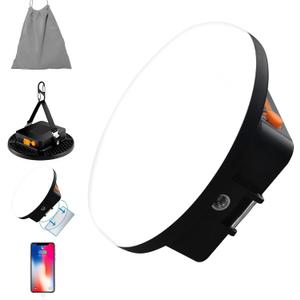 10000mAh 4000LM Flashlight Portable LED Camping Lantern Rechargeable Light 30W with Digital Power Display and Magnet , IPX5 Waterproof Tent Lights Power Failure Emergency Light