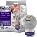 FELIWAY Optimum 30 Day Cat Calming Plug In Pheromone Diffuser Starter Kit, 48ml - Helps Reduce Common Signs of Stress in Cats & Kittens, Enhanced Calming (1 Pack, Translucent)