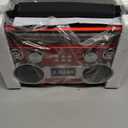 Supersonic SC-1097BT Portable 3 Band Radio with Bluetooth and Flashlight, M/FM/SW Receiver with MP3 Playback, High Sensitivity, Telescopic Antenna and Long-Lasting Battery (Red)