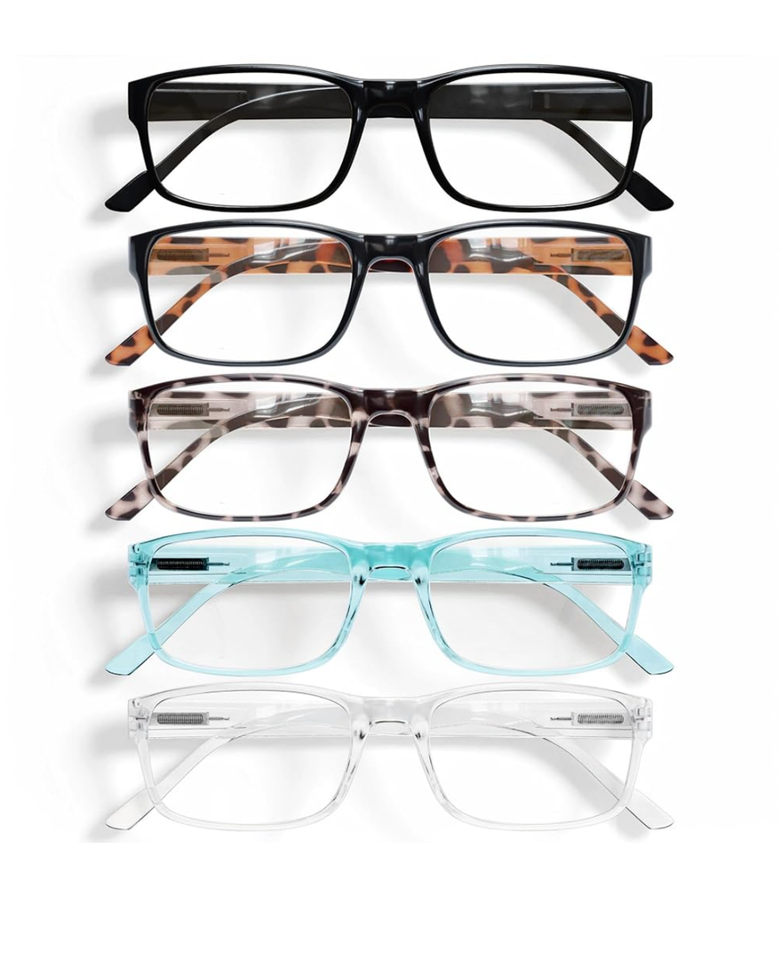 Gaoye Professional Reading Glasses for All Day - Computer Readers with Blue Light Protection - Value Pack