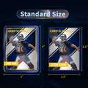 400 Card Sleeves Hard Plastic, Premium Baseball Card Sleeves, 3" x 4" Trading Cards Holder, Sports Football Game Cards Protectors Top Cases (200 Hard Sleeve + 200 Soft Sleeve)