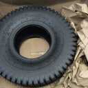 Turf Tread Tires 15x6.00-6,4-Ply,NHS,Tubeless,Compatible for Lawn Mower and Garden Tractor Tire