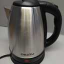 DEZIN Electric Kettle Upgraded, BPA Free 2L Stainless Steel Tea Kettle, Fast Boil Water Warmer with Auto Shut Off and Boil Dry Protection Tech for Coffee, Tea, Beverages (Black Silver)