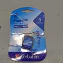 Verbatim 8GB Premium SDHC Memory Card, UHS-I V10 U1 Class 10, Blue (96318)