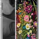 for Motorola Moto G Stylus 5G 2023 Clear Case with Wildflowers Pattern for Women Men Dual Layer Hybrid Soft TPU Hard PC Shockproof Protection Case Cover for Motorola G Stylus 5G 2023
