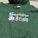 South Side Irish Chicago Green St Patricks Day Zip Hoodie, Size Medium