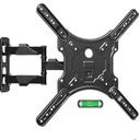 ELIVED TV Wall Mount for Most 26-60 Inch TVs, Swivel and Tilt Full Motion TV Mount with Single Stud Perfect Center Design, Wall Mount Bracket Max VESA 400x400mm, Corner Mount Holds up to 77 lbs.