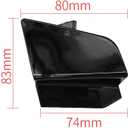 Front Towing Hook Hole Cover Compatible with BMW X3 X4 iX3 G01 G02 G08 2022-2024 Front Bumper Trailer Cover 51115A477A0 (Black)