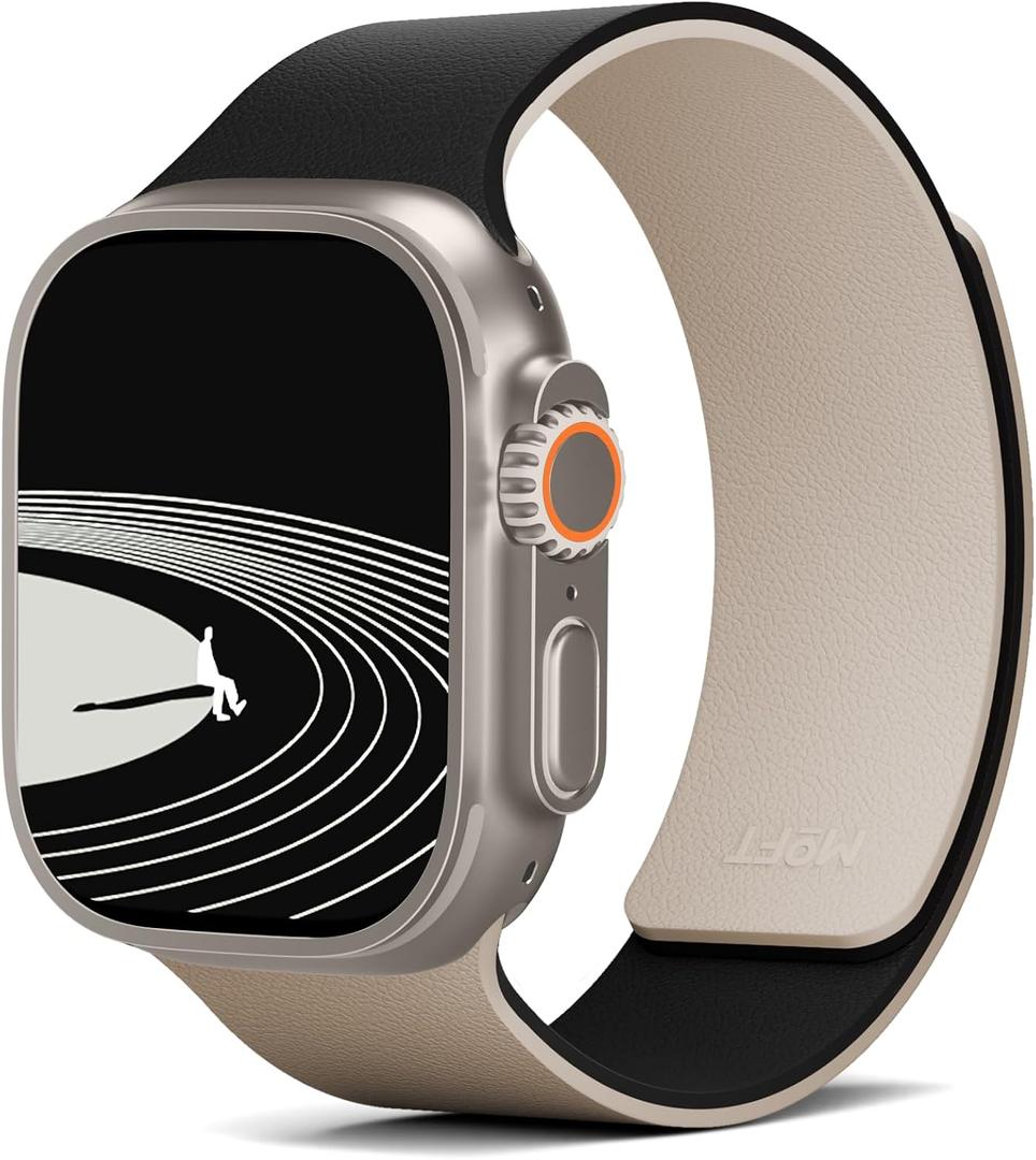 MOFT Snap Duo Watch Bands Compatible with Apple Watch, Quick Magnetic Wear, Duo-Color Design & Soft Silicone, iWatch Bands for Ultra 3/2/1, Series 11/10/9/8/7/SE/6/5/4/3/2/1, 38/40/41/42/44/45/46/49mm