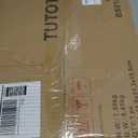 TUTOTAK Bookshelf, 6-Tier Tall Book Shelf, Narrow Bookcase for Small Space, DIY Stackable Bookshelf, for Living Room, Office, Study, Entryway, Industrial, Rustic Brown BS01BB006 (6-Tier(10.7 x 14.5 x 65.3 Inches))