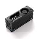 EZDIY-FAB Shield M.2 SSD Heatsink with Build-in 20mm PWM Fan, Premium Aluminum Design, High-Performance SSD Cooler for M.2 2280-Black-1 Pack