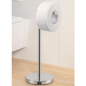 KES Toilet Paper Holder Free Standing with Heavy Weighted Base, Toilet Paper Holder Stand Modern, Toilet Paper Roll Holder Rustproof 18/8 Stainless Steel Polished Finish, BPH283S1