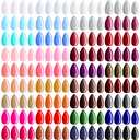 Maitys Almond Press on Nails 36 Colors 864 Pcs Press on Nails, Glossy Full Cover Fake Nails Colorful Artificial Nails for Women Girls Nail Salon Decorations