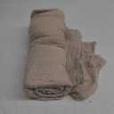 EMME Cotton Throw Blanket for Couch Soft Muslin Blankets 50"x60" Lightweight Breathable Blanket Light Tan All Season Gauze Blanket