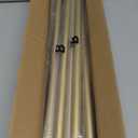 Gold Curtain Rod for Windows 30 to 60 Inch, 2 Pack 5/8 Inch Diameter Adjustable Curtain Rods With Brackets, Heavy Duty Easy to Install, Suitable for Bedrooms and Outdoor