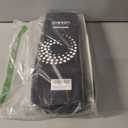 Pack of 4 Large Silicone Cooking Spatulas and Spoons, Slotted and Solid Stainless Steel Cooking Utensils Set, Non-stick Heat Resistant Kitchen for Baking, Fried, Stir-Fry, Mixing, Serving (Black)