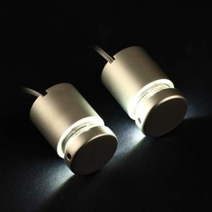 TOPNIKE Aluminum LED Sign Standoffs, 1"1", Silver, for Glass & Acrylic, Pack of 4 with 1 Power Supply