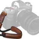 SMALLRIG Camera Wrist Strap, Vintage Leather Camera Hand Strap for DSLR SLR Mirrorless, Adjustable Safety for Fujifilm X-T5 X-T4 X-T3 X-T30 X-E4 X100V and Other Compact Cameras, Brown - 3926