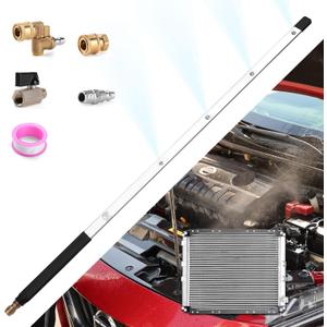 24 Inch Pressure Washer Wand for Car Radiator Cleaning Tools, Car Water Tank Cleaning Wand for Pressure Washer & Pressure Air Pump Flush Radiator Cleaning Wand Power Washer Wand with 4 Nozzle Tips