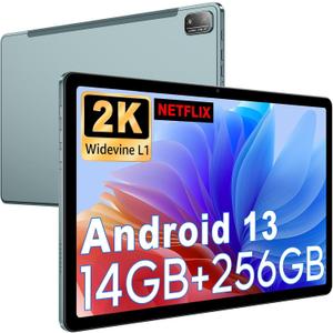 Lastest 2025 Android Tablets, 11" Android 13 Tablet with Octa-core Processor, Ultra Slim 14(8+6GB) RAM+256GB ROM+512GB Expand, BT 5.0, Dual Camera, 2000x1200 HD IPS, 7500mAh Battery