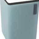 FDP Pro Series Upholstered 18"x18"Square Dry-Erase Ottoman Table, 18" Height; Collaborative Commercial Furniture for Hotel Lobby, Office, Restaurant, Waiting Room -Sky Blue/Whiteboard/Black