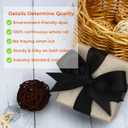 Ribbli Black Satin Ribbon Double Faced Satin 1 inch x Continuous 50 Yards-Black Ribbon for Gift Wrapping Crafts Wedding Decoration Bows Bouquet Floral Arrangement