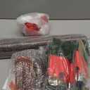 70 Inch Christmas Stocking Holder Stand Freestanding Wooden Stocking Holder Rack with 8 Hooks Christmas Stocking Hangers with Artificial Christmas Garland and Santa Hat for Xmas Holiday Home