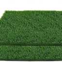 Artificial Grass for Dogs Pee Tray Fake Grass Mat for Professional Puppy Potty Trainer Replacement Dog Grass Pad for Indoor and Outdoor (25.5x19.5 Inch(Pack of 2))