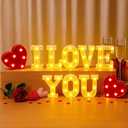 I Love You Light up Sign Romantic Heart Kit Wedding Engagement Birthday Party Decoration for Anniversary Confession Proposal Boyfriend Girlfriend Lover Special Night Party