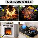 4 Pcs Long Lighters Candle Lighters, Flexi & Straight Long Neck Refillable Butane Lighter for Camping Fireplace Party BBQ Grill (Without Fuel)