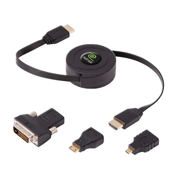 ReTrak Emerge Technologies EtcableHDM Retractable HDMI To A Cable