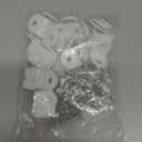 40 Pcs L Bracket Corner Brace 0.63" x 0.63" Metal Corner Bracket 90 Degree Right Angle for Shelves Chair Tables Cabinet Wood Furniture whih 80 Pcs Screws, White