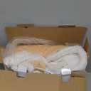 Wearable Electric Blankets, Heated Snuggle Blanket, 70"*50" Flannel Sherpa Electric Heating Throw Blanket with Hood, Sleeves, Foot Pocket, 10 Heating 3 Timer Settings for Women Men Color Beige