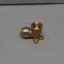 SharkBite Max 1/2 Inch x 1/2 Inch Drop Ear Elbow, FNPT, Push to Connect Brass Plumbing Fitting, PEX Pipe, Copper, CPVC, PE-RT, HDPE, UR334A