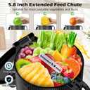 Juicer Machines with 5.8" Large Chute, 2-in-1 Cold Press Juicer for Whole Vegetables and Fruits 400W, Masticating juicer Easy to Clean Juice Extractor Machine for Making Nut Mike, Juice, Premium Gray
