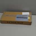 Spacrea clamp on Desk Shelf, 2 Tier Office Desk Shelves Organizer, Wood Desktop Supplies Storage Rack, Desk Organizers and Accessories (Purple)