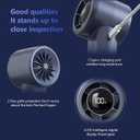CIBAIL Mini Fan Portable Handheld - USB Rechargeable, 3 Speeds, 3H Max Cooling, Ultra Quiet, Lightweight Pocket Fan for Travel, Office, Home (Blue)