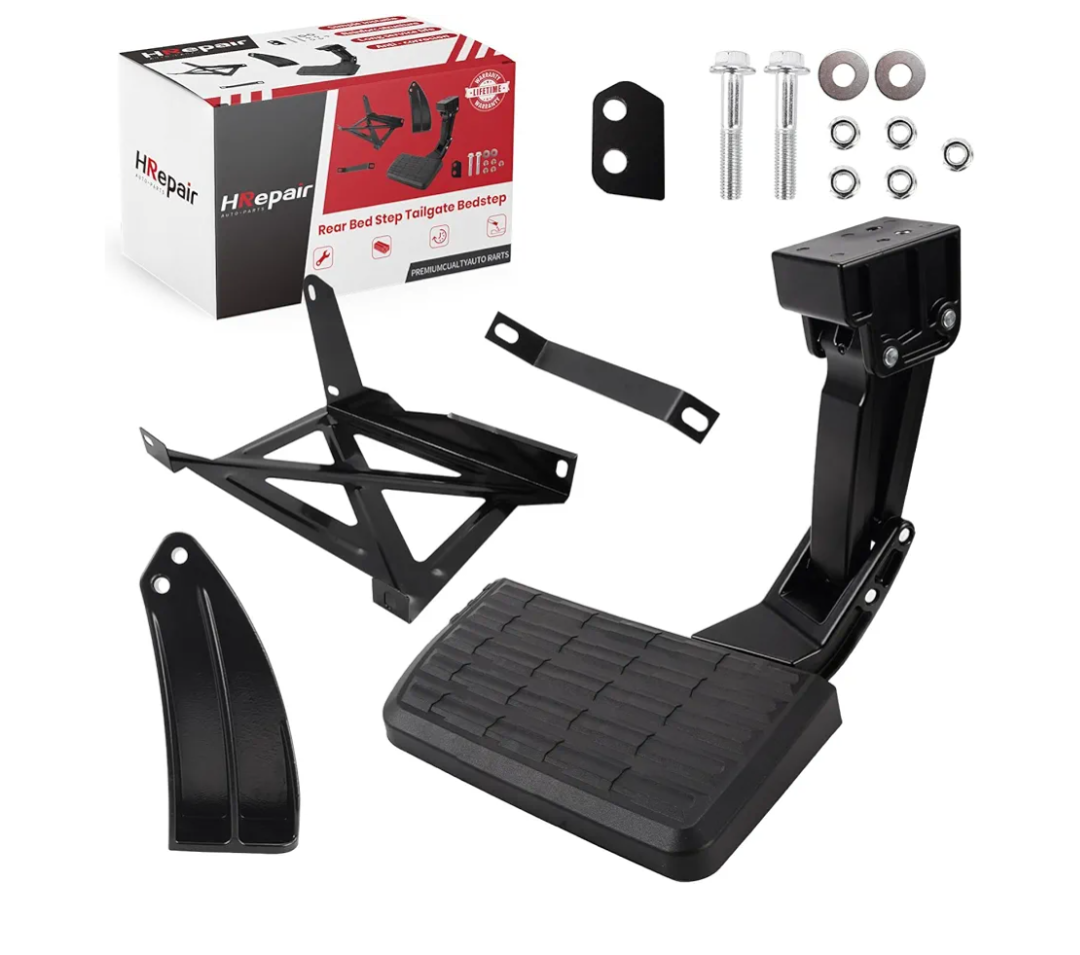 Rear Truck Bed Step, Folding Retractable Bumper Tailgate Step Compatible with 2014 2015 2016 2017 2018 2019 2020 2021 Tundra Replaces # PT392-34140 75316-01A