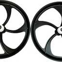 20" Bicycle Wheel Magnesium Rim Set, One-Piece Bike Wheels 5 Spoke Rim