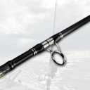 Fiblink 3-Piece Spinning Rod Heavy Spinning Fishing Rod Portable Fishing Rod Graphite Spin Rod (30-50 Pound Test), Length: 7'