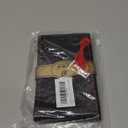 Pack-1 Leather Steering Wheel Cover, Universal Non-Slip Stitch On Wrap, DIY Car Wheel Cover Protector with Needle and Thread for Most Cars SUVs and Trucks (Black #3)