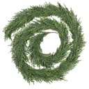 16FT Christmas Pine Garland - Real Touch Green Garland - Artificial Realistic Cedar Garlands for Mantel, Staircase, Tabletop - Indoor Outdoor Winter Christmas Decor