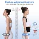 Posture Corrector for Men with Bionic System - Upgraded Back Brace for Women, Adjustable Full Back Support, Shoulder Straightener, Neck, Upper and Lower Back Pain Relief L-Black-7 (Black)
