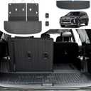 Cargo Mat with Seat Back Cover for 2020-2025 Hyundai Palisade All Weather TPE Full Set Cargo Liners for 2024 2025 Hyundai Palisade Accessories (Include Lower Trunk Mat)