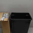 Insputer 8 Gal Pull Out Trash Can Under Cabinet, Heavy Duty Under Sink Garbage Can Kit with Soft-Close Slides for Kitchen, Laundry, Requires Minimum Cabinets Opening 12" W X 18" D (Silver)